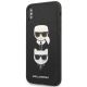 2. Karl Lagerfeld Saffiano Karl&Choupette Head Case für iPhone XS Max – Schwarz