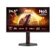 5. AOC Q25G4SR Monitor, 24,5 Zoll, IPS, QHD-Anschluss, 16:9, 300 Hz, 1 ms, 2560 x 1440 Pixel, 400 cd/m², 2 HDMI-Anschlüsse, Schwarz