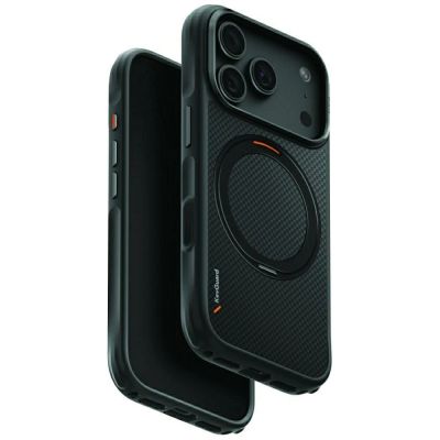 Uniq Keva Mov Magclick Ladehülle für iPhone 18 Pro / 17 Pro – Schwarz