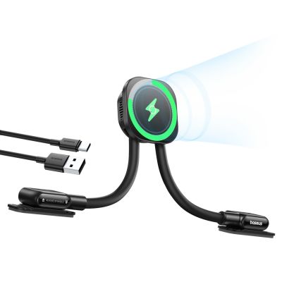5. Baseus PrimeTrip C03sPro Kfz-Halterung für das Armaturenbrett mit Klebe-Induktionsladegerät – Schwarz