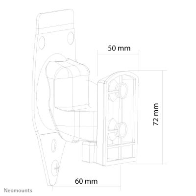 7. Neomounts NM-WS300BLACK Lautsprecher-Wandhalterung, Kunststoff, Schwarz