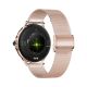 8. VELTORI VT320-1 Damen-Smartwatch, Goldarmband + rosa Silikonarmband