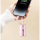 11. Joyroom Mini-Powerbank 10000 mAh Colourful Series 22,5 W mit 2 integrierten USB-C- und Lightning -Kabeln rosa (JR-L012)