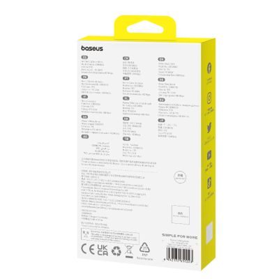 11. Baseus Pudding Series USB-C-Kabel – USB-C 100 W 1,2 m – Schwarz