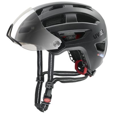 3. UVEX Finale Visier-Fahrradhelm 56-61 cm, schwarz matt
