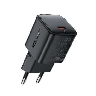 Acefast A118 GaN PD 30W USB-C Wandladegerät - Schwarz