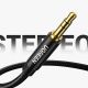 8. Ugreen AUX-Audiokabel gerade Miniklinke 3,5 mm 1m blau (AV112)