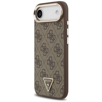 2. Guess 4G Triangle Logo MagSafe Case für iPhone Air Braun - Gold