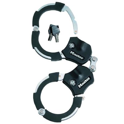 4. MASTER LOCK Street Manschettenschloss, Schwarz, Silber, 360 mm Ringverschluss