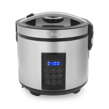 Tristar RK-6138 Digitaler Reiskocher und Dampfgarer, 900 W, 2,2 l, 7 Programme, Grau