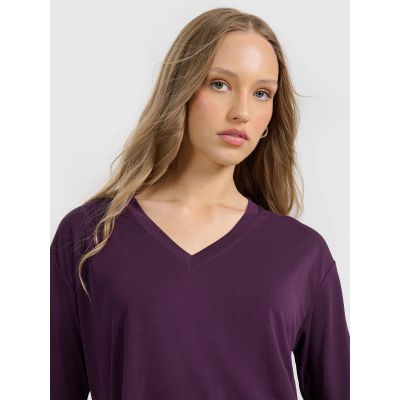 4. Oversize-T-Shirt für Damen aus Modal 4F 4FRAW25TTSHF3283-50S