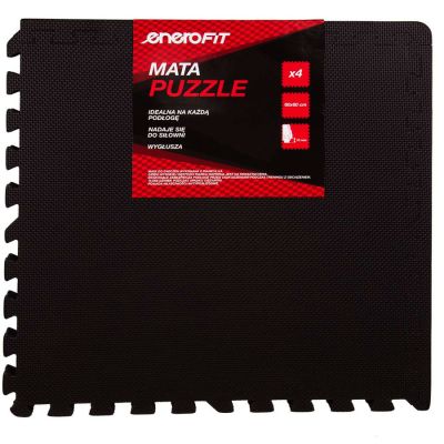 3. EB FIT Puzzle-Trainingsmatte 60x60x1,0cm 4-tlg. schwarz