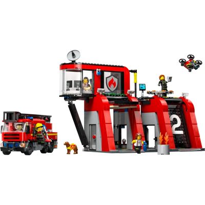 3. LEGO City 60414 Feuerwache mit Feuerwehrauto
