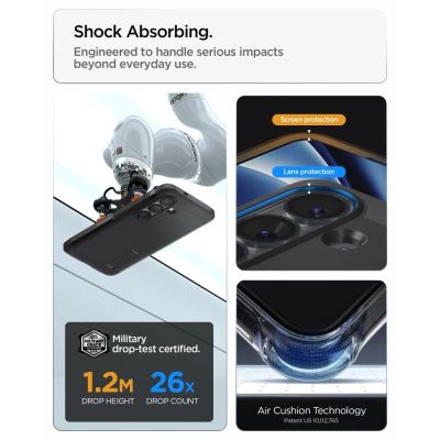 11. Spigen Tough Armor Mag MagSafe Hülle für Samsung Galaxy S26 - Schwarz