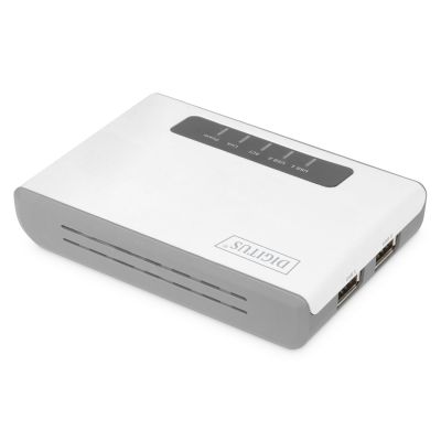 10. DIGITUS Multifunktions-Netzwerkserver, drahtlos, 2 Ports, USB 2.0, 300 Mbit/s DN-13024