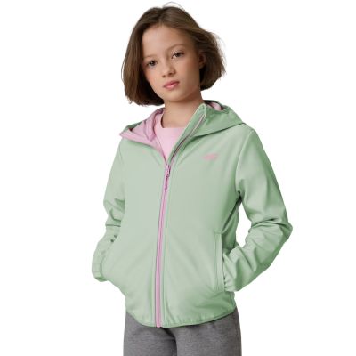 Softshelljacke für Mädchen 4F F478 mint 4FJWSS26TSOFF478 47S
