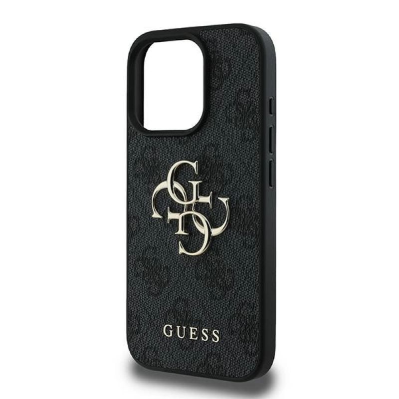 6. Guess 4G Big Logo Case für iPhone 16 Pro - Schwarz