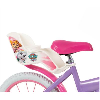 4. Kinderfahrrad 16 Zoll Paw Patrol Violett 1680 Mädchen + Kinderhelm Paw Patrol pink TOIMSA 10896
