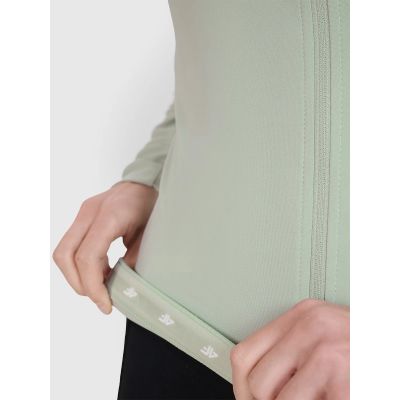 11. Damen Radsport-Longsleeve mit Reißverschluss 4F 4FWSS25TFLOF343-47S