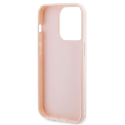 7. Karl Lagerfeld 3D Rubber Glitter Logo Hülle für iPhone 15 Pro – Rosa