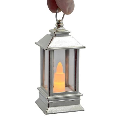 4. LED-KERZENLATERNE 9 CM, SILBER