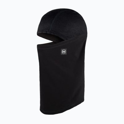 BUFF TECH Fleece-Sturmhaube mit Scharnier, einfarbig schwarz