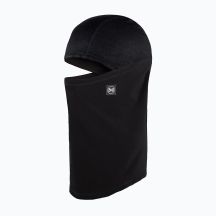 BUFF TECH Fleece-Sturmhaube mit Scharnier, einfarbig schwarz