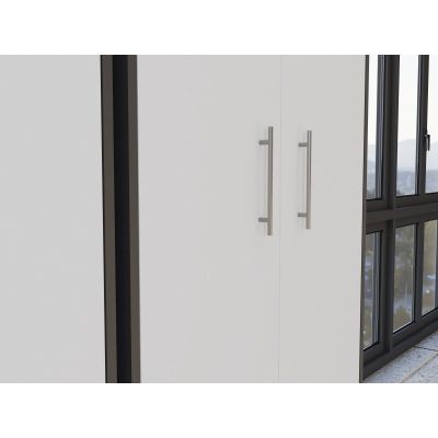 10. Geschlossenes Regal Oliv 2D Anthrazit/Weiß Set