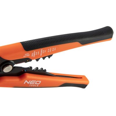 4. NEO TOOLS Automatische Abisolierzange 200 mm, frontseitig