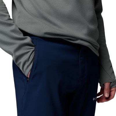 4. Columbia Essential Hike Brushed Back Pant 2172961464 Marineblau 30-32