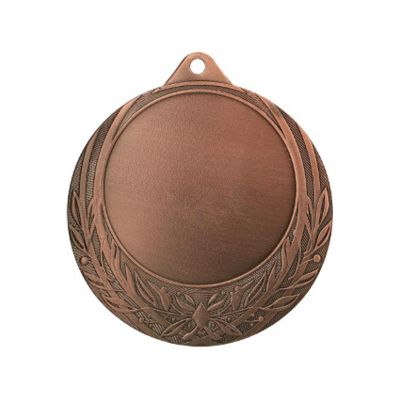 Allgemeine Bronzemedaille mit Platz für ein 50-mm-Emblem – Stahlmedaille