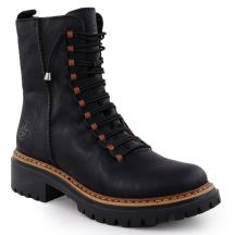 Damen-Winterstiefel im Worker-Stil, schwarz, Rieker 72653-00