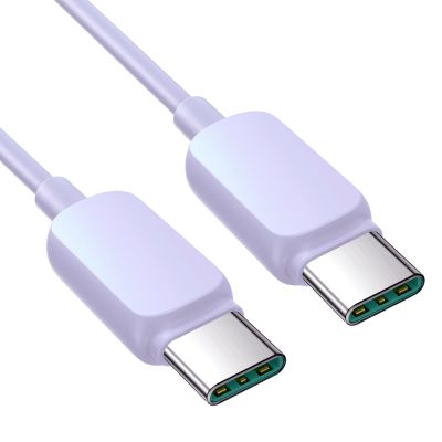 3. Joyroom Multi-Color Series A14 USB-C/USB-C-Kabel 100 W 1,2 m – Lila