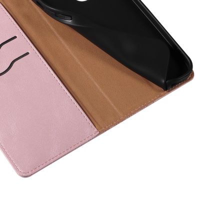 12. Magnetband-Hülle für Samsung Galaxy S22 + (S22 Plus) Tasche mit Geldbörse + Mini-Lanyard-Anhänger Pink