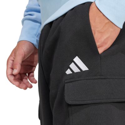 10. adidas Essentials Feelcozy Fleece-Cargo-Shorts M JE3869