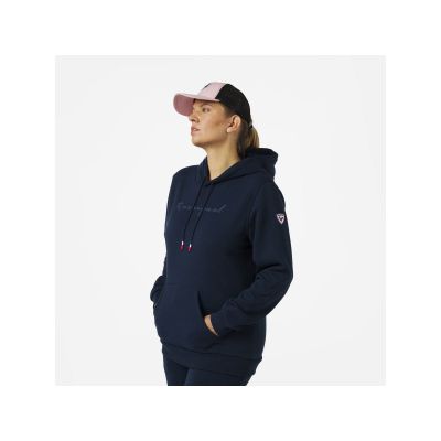 3. Rossignol W LOGO SWEAT HOOD FL marineblau