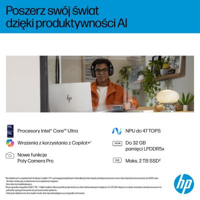 9. HP OmniBook 7 17-dc0219nw Ultra 5 226V 17,3" FHD Touch IPS 400 Nits entspiegelt 16 GB LPDDR5X SSD 1 TB Arc 130V Kamera 5 MP + IR 83 Wh Windows 11 Eissilber 2 Jahre