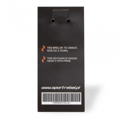 6. Sportrebel Skate Stahl Schlüsselanhänger SILBER