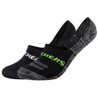 Skechers 2PPK Mesh Ventilation Footies Socken SK44008-9997 Schwarz 35-38
