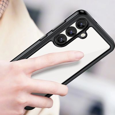 5. Outer Space Hülle für Samsung Galaxy S25 Edge Cover mit flexiblem Rahmen - Schwarz