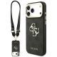 Guess 4G Big 4G Classic Logo Big Strap Metal Buttons Hülle für iPhone 18 Pro Max / 17 Pro Max – schwarz
