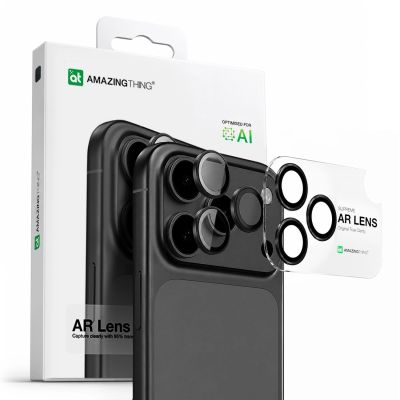 4. AmazingThing Linsenglas für iPhone 17 Pro / Pro Max mit grauem Aluminiumrahmen