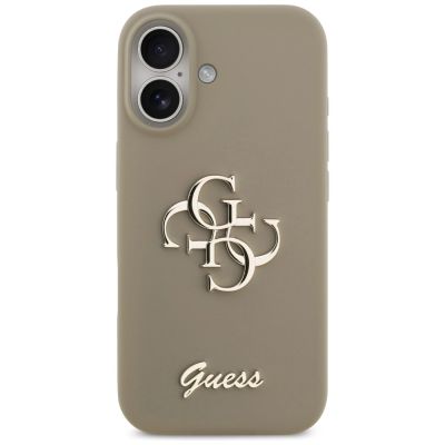3. Guess Silikon Big 4G Script Case für iPhone 17 - Braun