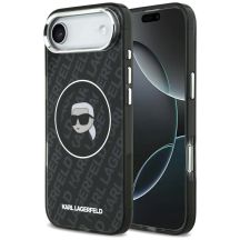Karl Lagerfeld IML Karl Head Logo MagSafe Hülle für iPhone 17 Air - Schwarz