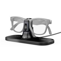 BoboVR CG2 3-in-1 Ladestation für Smart Glasses mit Clip, 350 mAh Akku und Etui – Schwarz