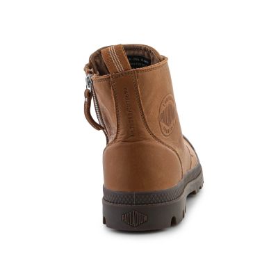 7. Palladium Pampa Zip Lth Ess U Schuhe 76888-252-M Dear Brown