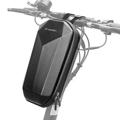 8. Wozinsky wasserdichte Lenkertasche für den Scooter, Scooter-Tasche, 4 l, schwarz (WSB2BK)