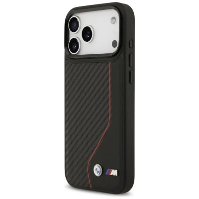 2. BMW M Carbon Line & Logo MagSafe Case für iPhone 17 Pro Max – Rot