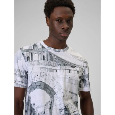 4. Herren-T-Shirt mit Aufdruck, regulär, Größe 4F 4FRSS26TTSHM3641-97A