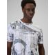 4. Herren-T-Shirt mit Aufdruck, regulär, Größe 4F 4FRSS26TTSHM3641-97A